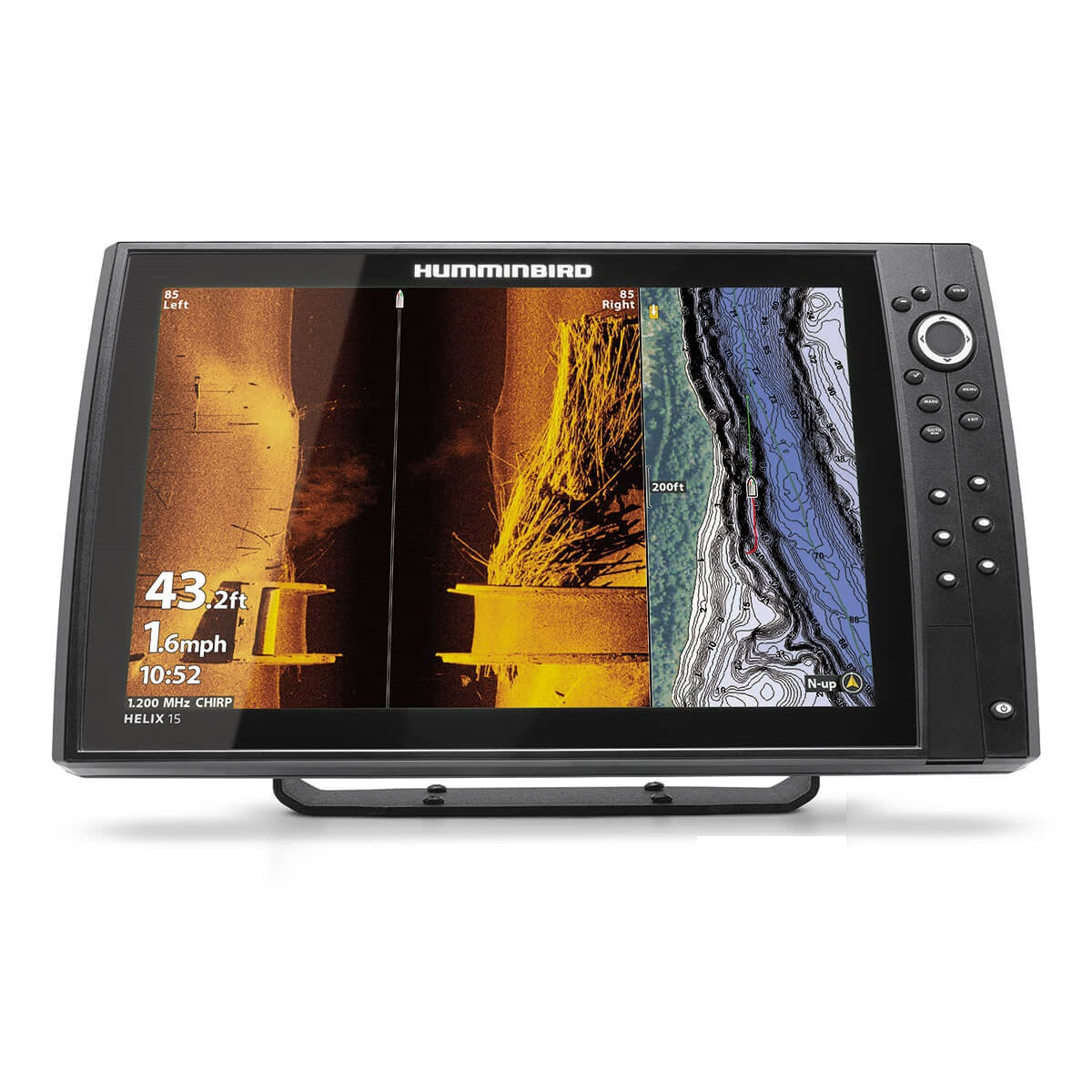 Humminbird Helix 15 Gen 4 G4N MSI+ GPS Chartplotter Sonar Sounder Fishfinder with Coastmaster Charts 104629AU