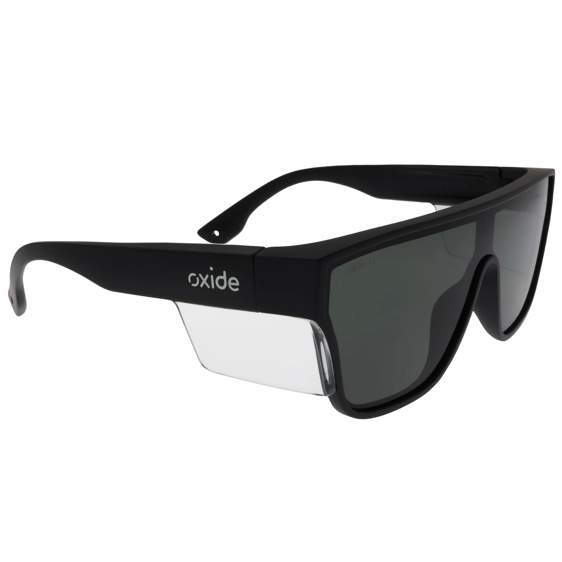 Oxide Inferno Matt Black Safety Sunglasses