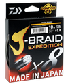 Daiwa J Braid Expedition X8 Braided Fishing Line Orange 150m