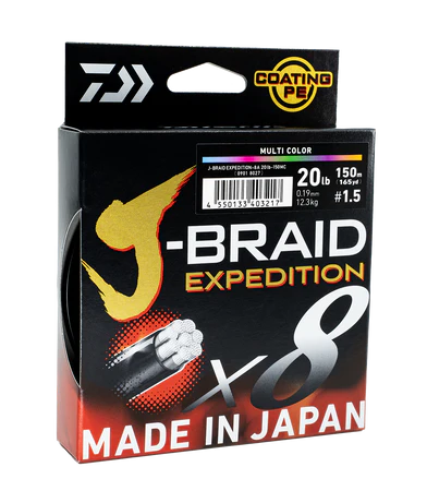 Daiwa J Braid Expedition X8 3000m Multi Colour