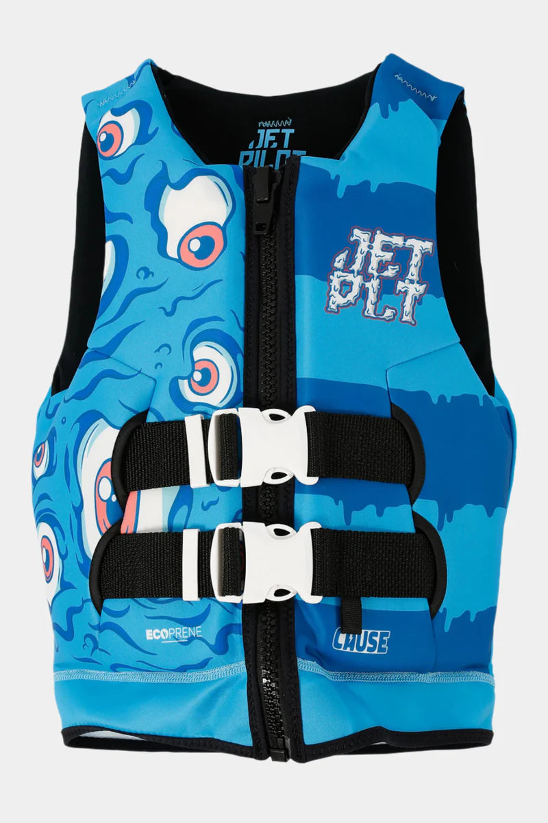 Jetpilot 24211B Cause Boys Fe Youth Life Jacket Pfd Blue