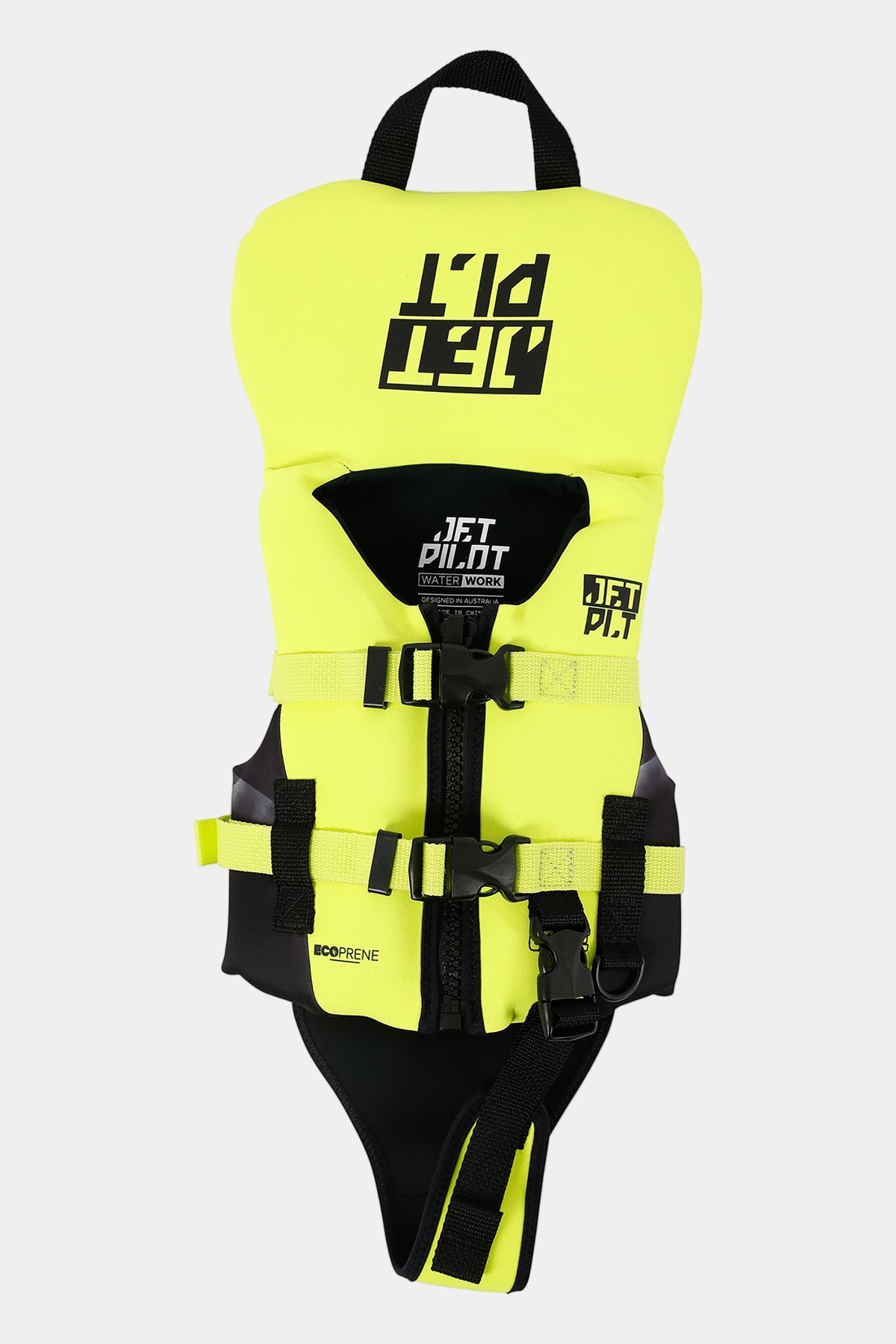 Jetpilot Cause Infant FE Neo PFD life jacket yellow front view