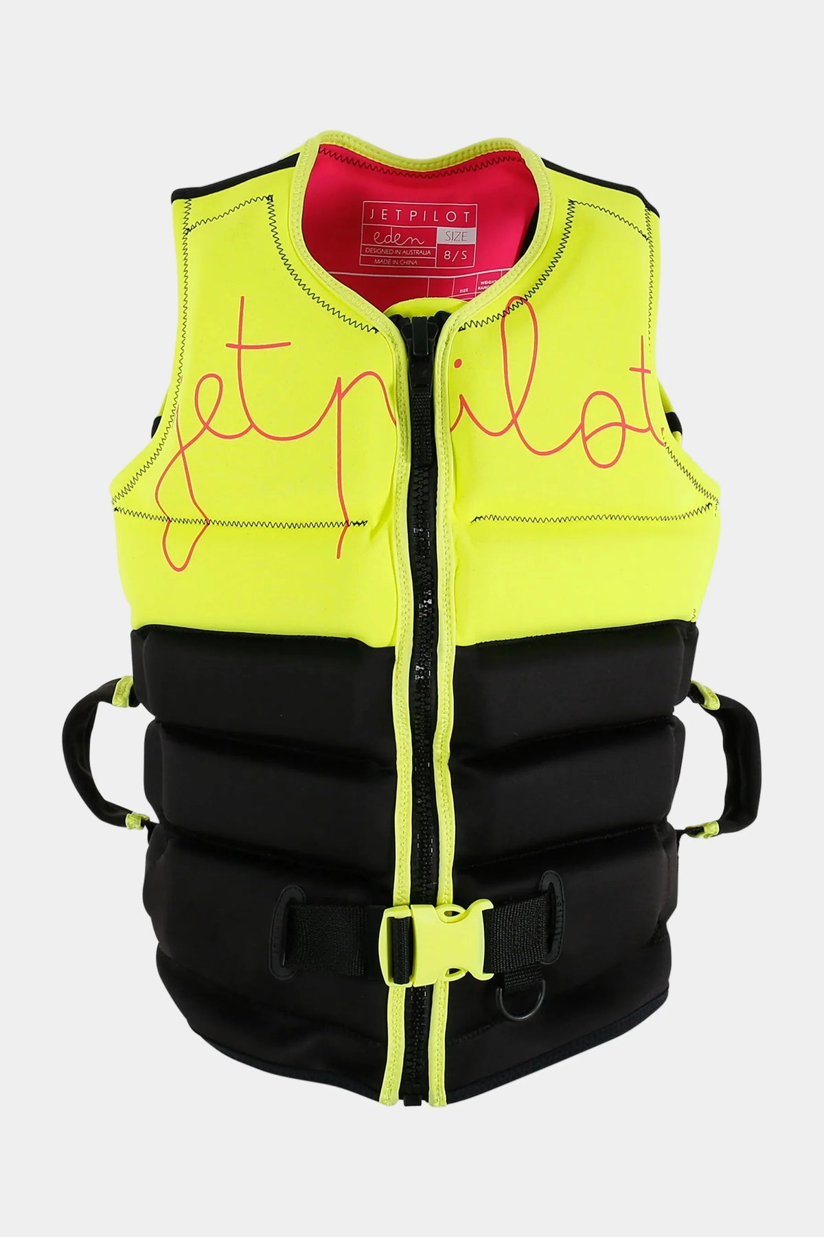 Jetpilot Eden Ladies Neo PFD life jacket yellow front view