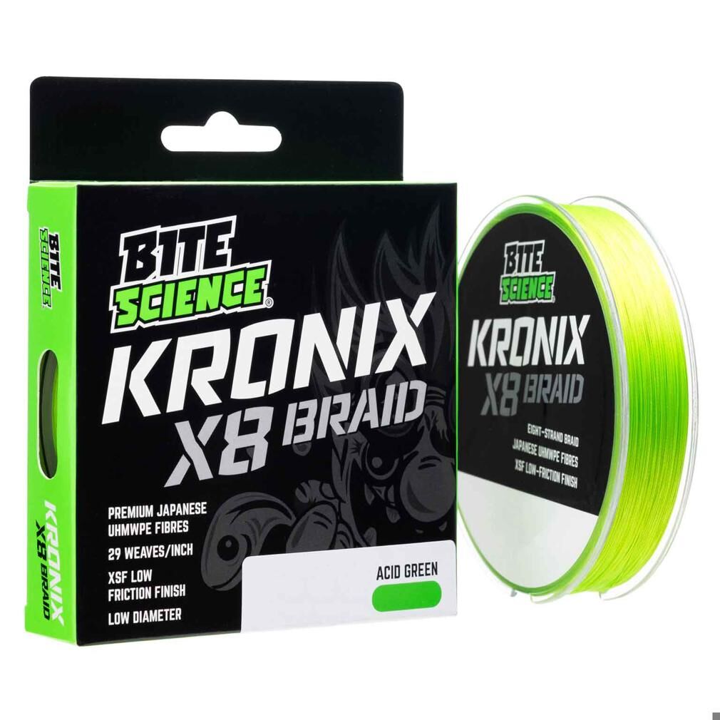 Bite Science Kronix X8 Braid Acid Green 150m