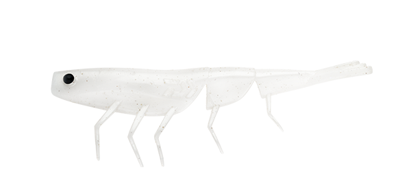 Daiwa Bait Junkie Prawn 4in - White Pearl