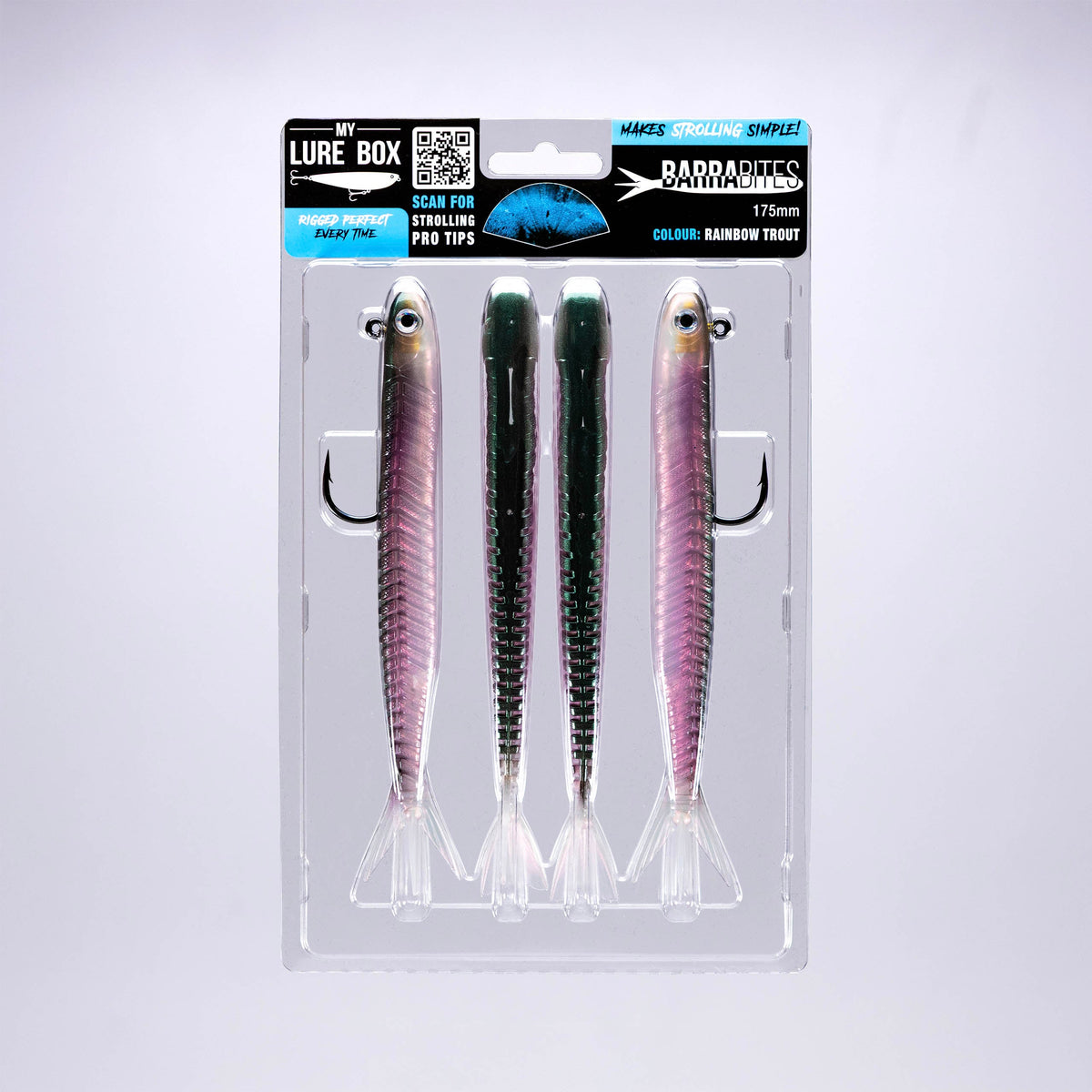 My Lure Box Barra Bites Rainbow Trout packaging