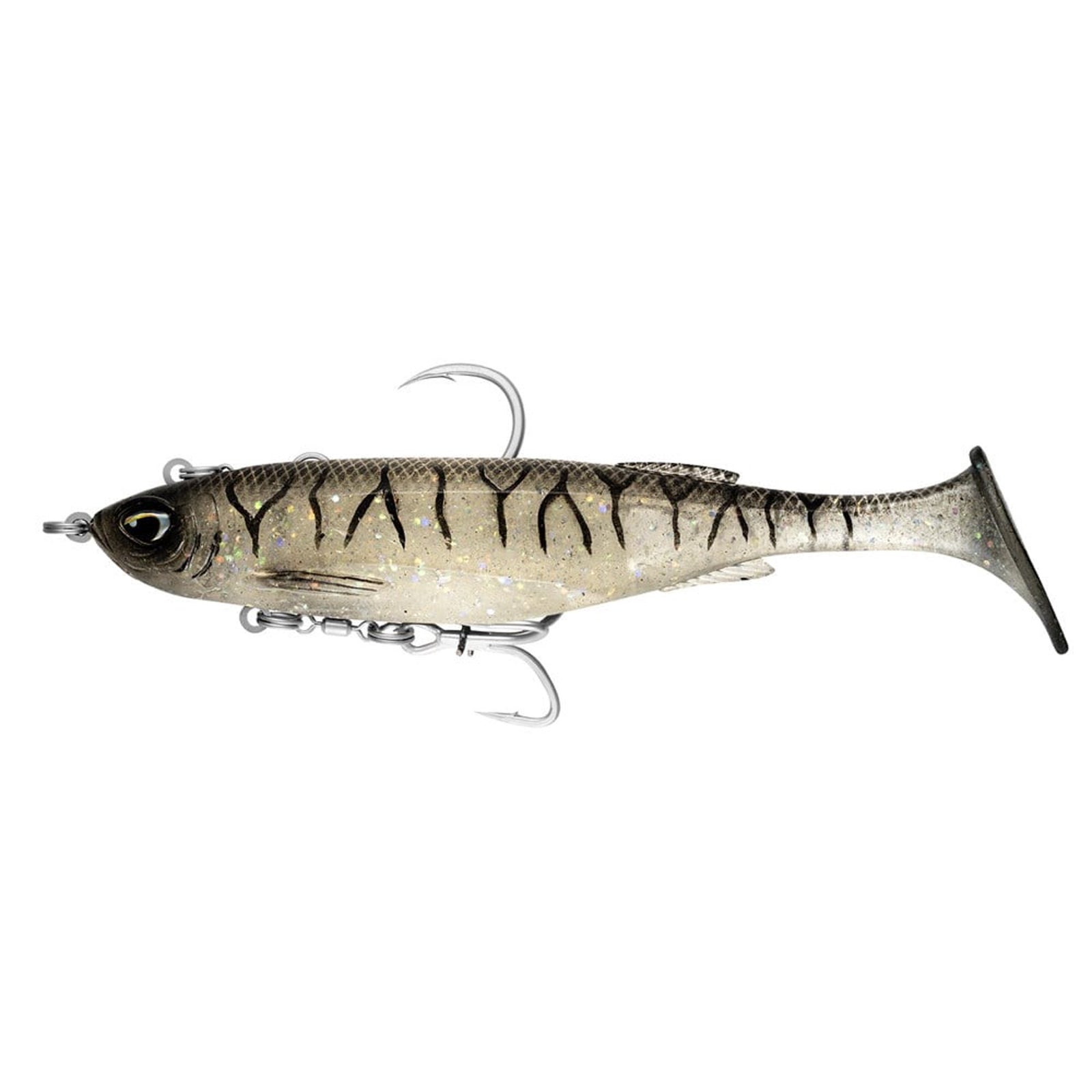 Nomad Design Live Ops Maniax Rigged Swimbait Soft Plastic Lure 8in