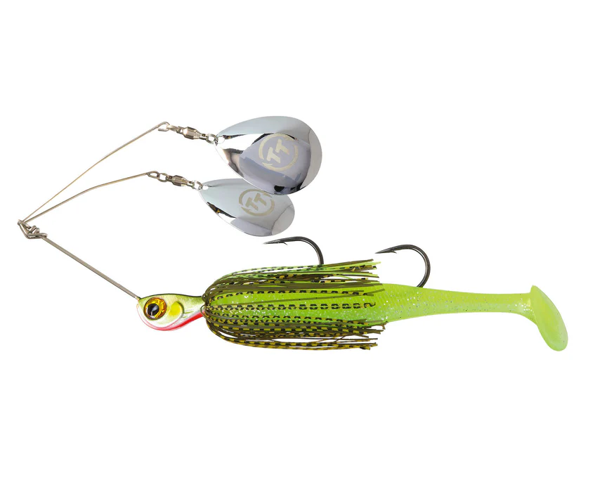Tackle Tactics TT Tornado Plus Spinner Bait Lure Twin Spin Rigged 3/4oz