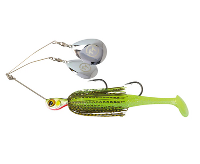 Tackle Tactics TT Tornado Plus Spinner Bait Lure Twin Spin Rigged 3/4oz