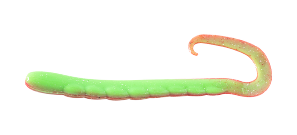 Berkley Gulp! Powerhog 3-Inch Soft Bait - Chartreuse Green Black Frost Orange, Pack Of 7