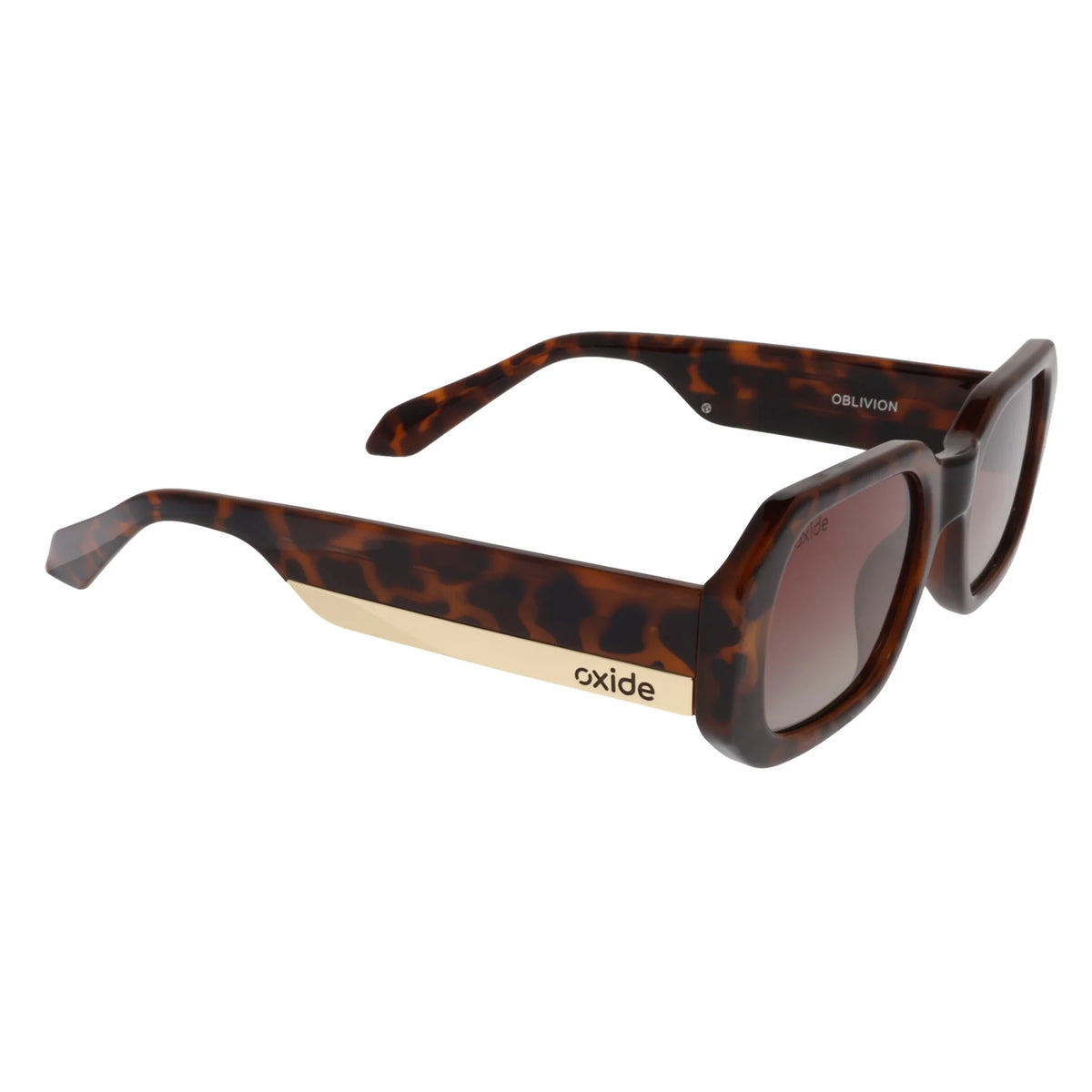 Oxide Oblivion Tortiseshell Gradient Brown Sunglasses