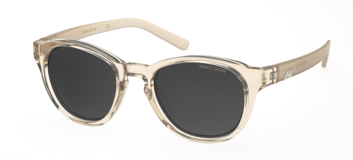 Mako Oceans Crystal Pink Frame Grey Lens Sunglasses