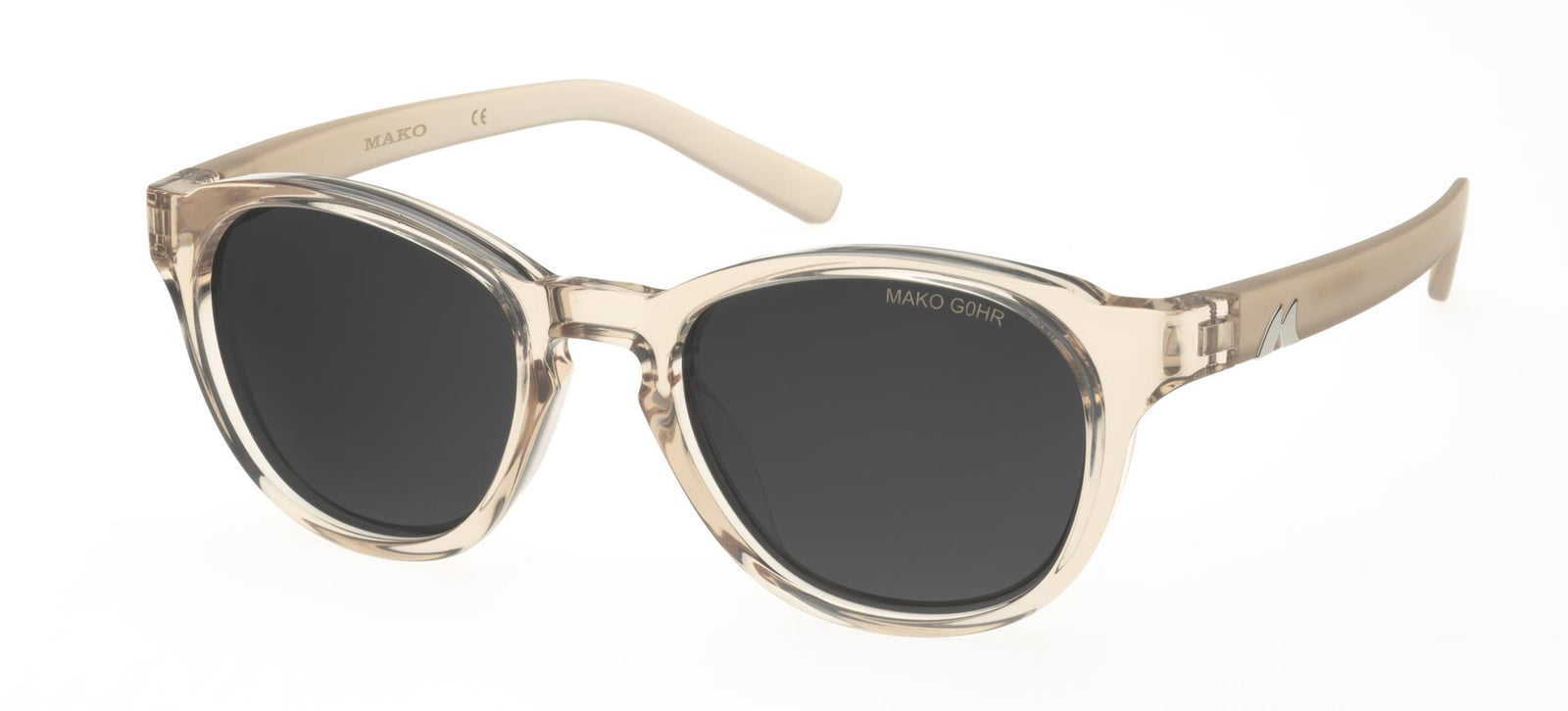 Mako Oceans Crystal Pink Frame Grey Lens Sunglasses