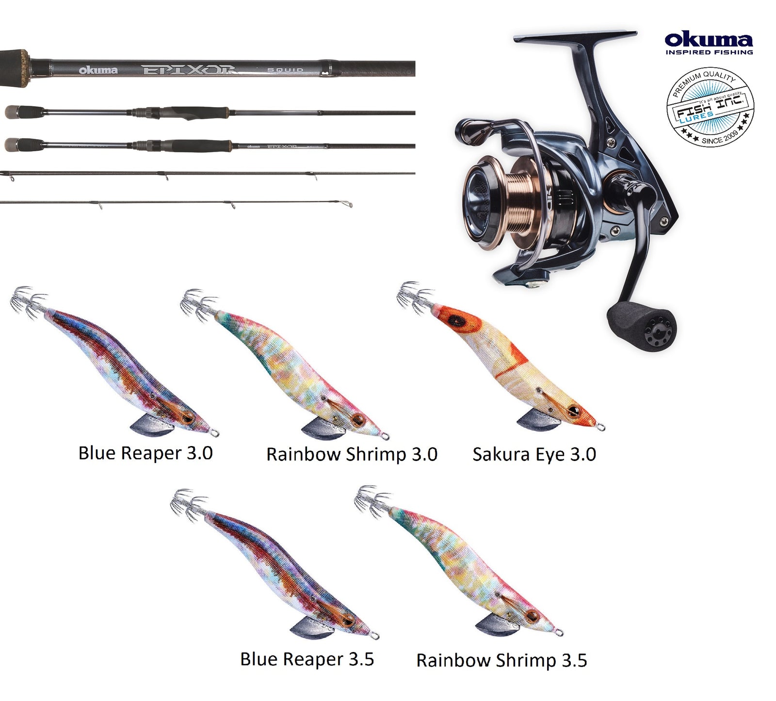 Okuma Epixor Ultimate EGI Squid Pack