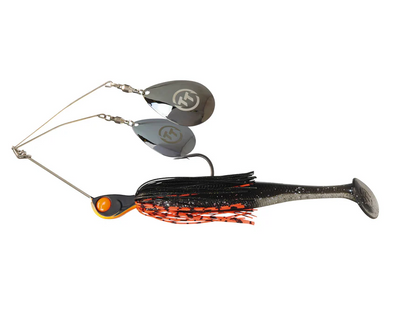 Tackle Tactics TT Tornado Plus Spinner Bait Lure Twin Spin Rigged 3/4oz