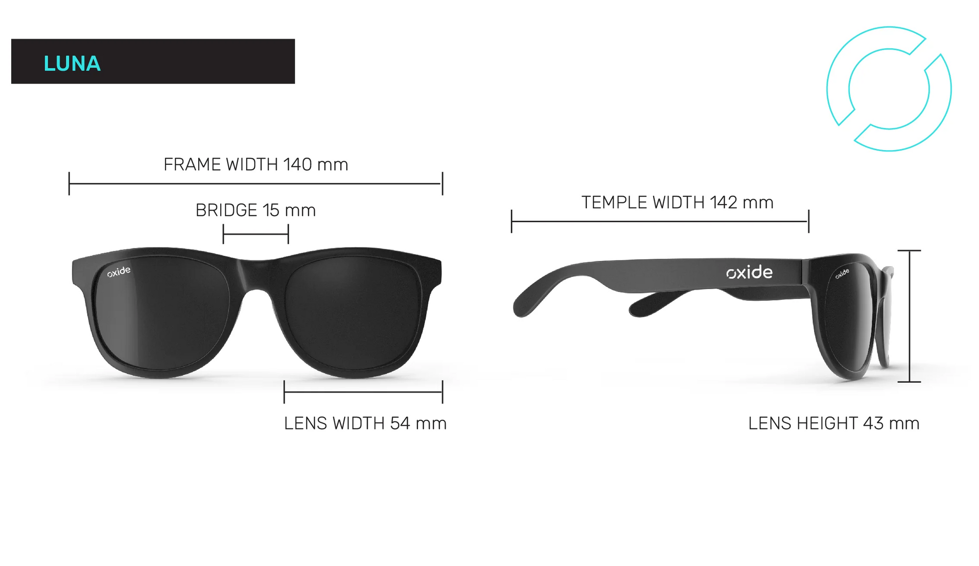 Oxide Luna Multi Gradient Grey Sunglasses