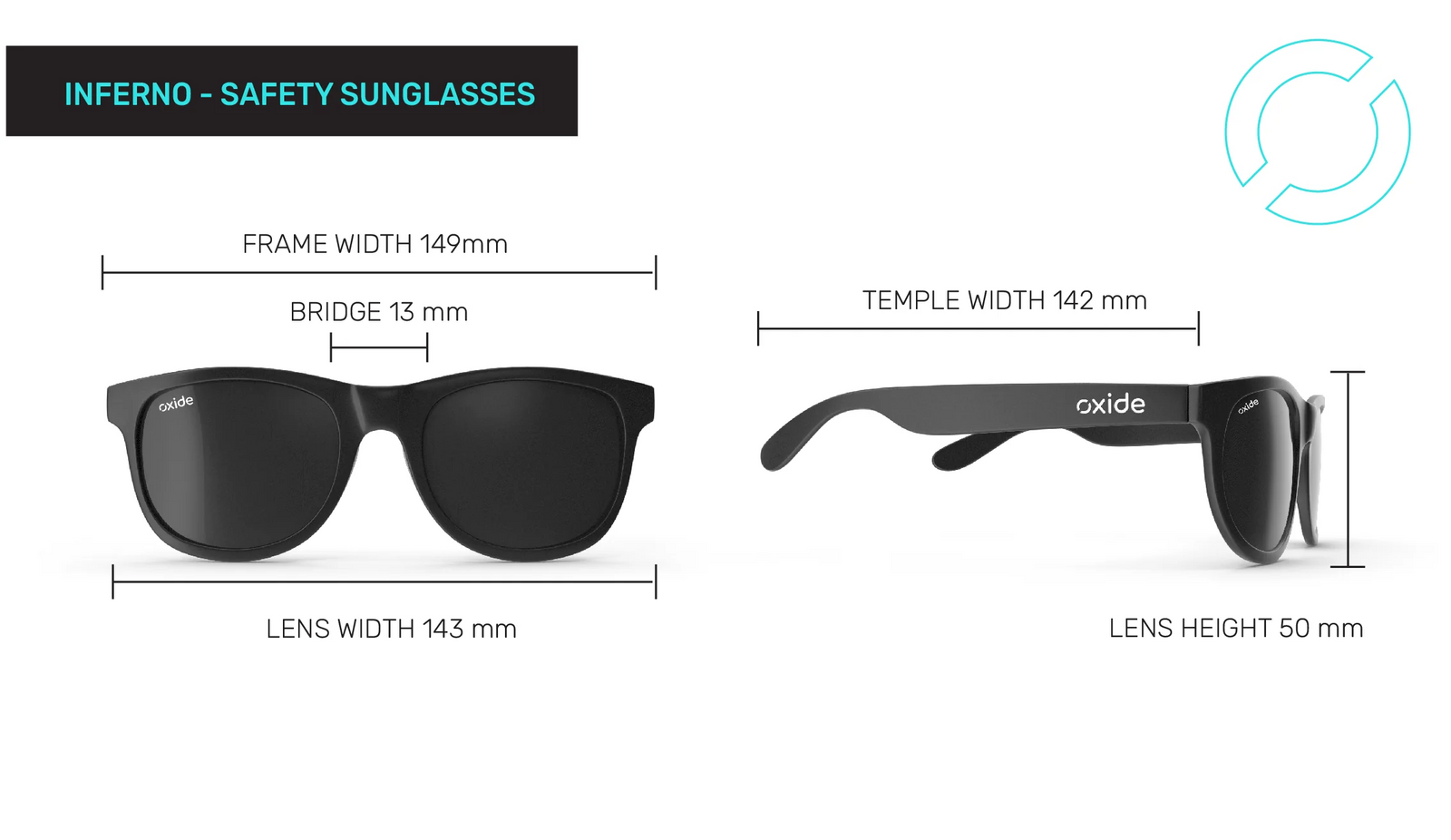 Oxide Inferno Clear Safety Sunglasses