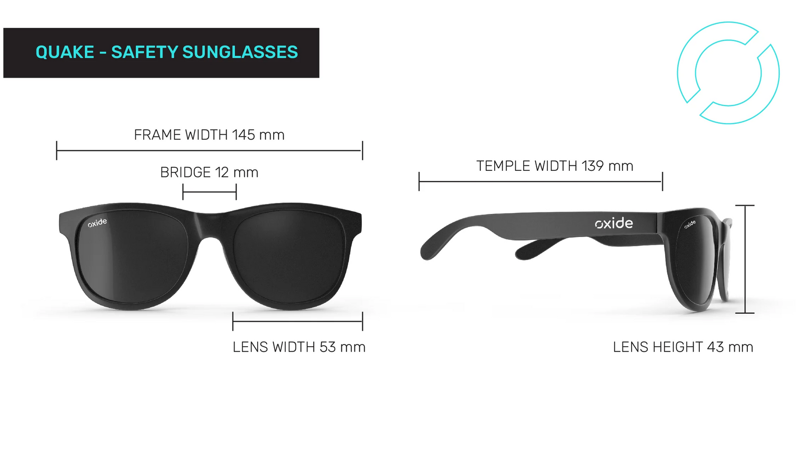 Oxide Quake Clear Safety Sunglasses