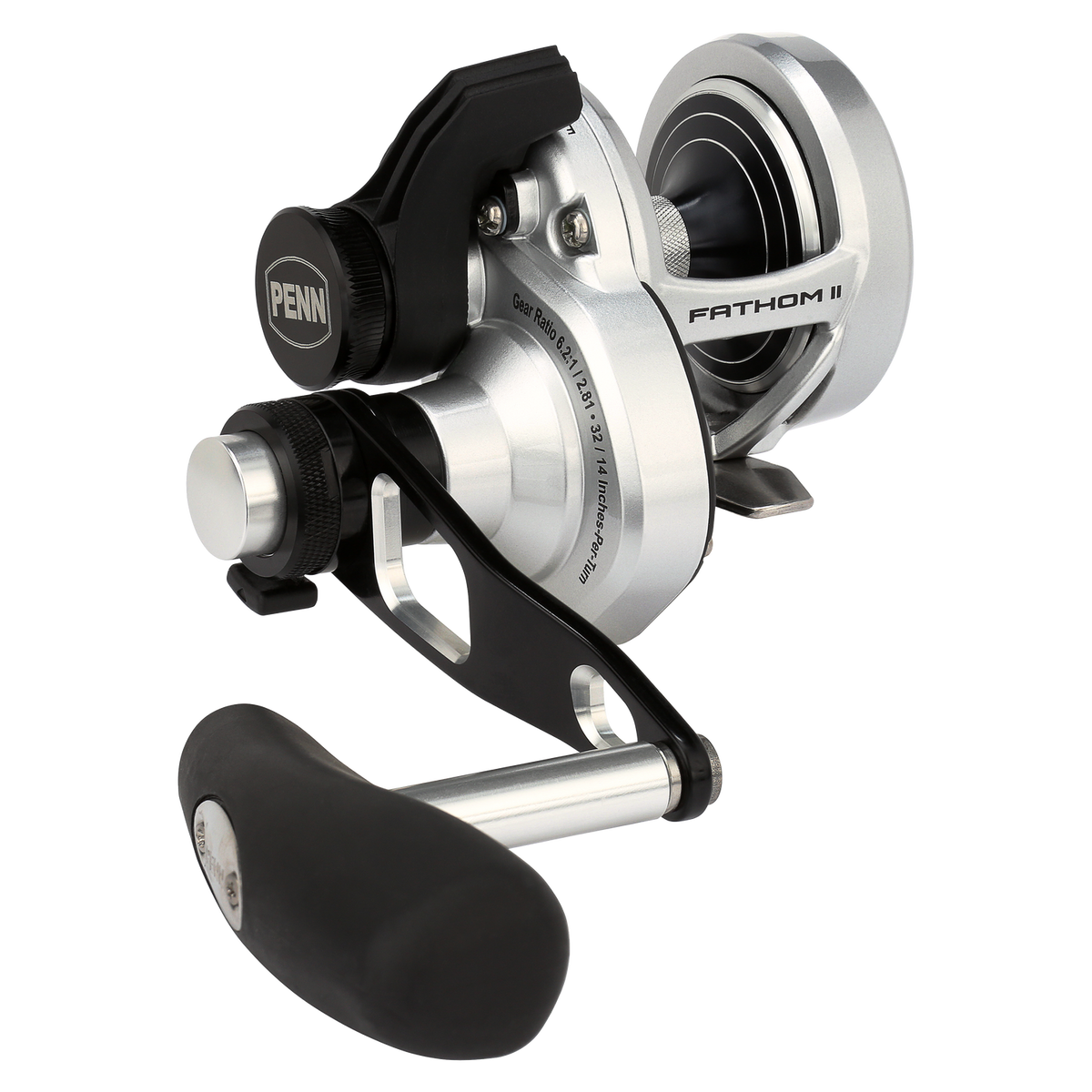 Penn Fathom II Silver 2S Two Speed Overhead Reel