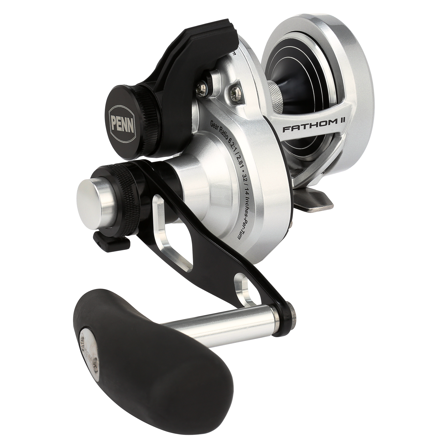 Penn Fathom II Silver 2S Two Speed Overhead Reel
