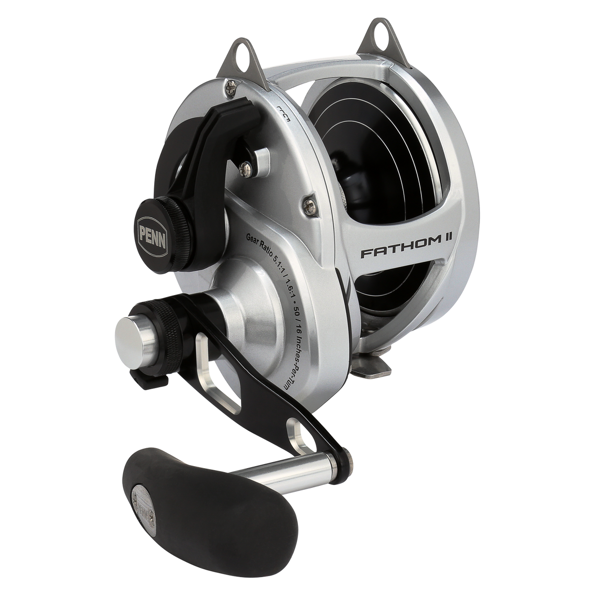 Penn Fathom II Silver 2S Two Speed Overhead Reel