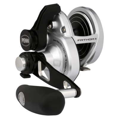 Penn Fathom II Silver 2S Two Speed Overhead Reel