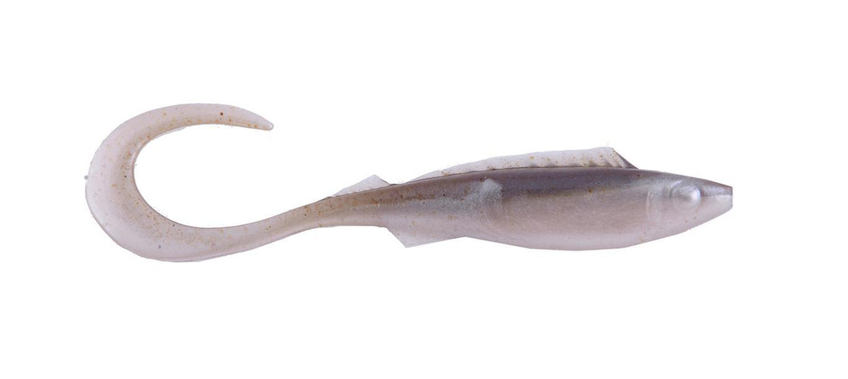 Berkley Powerbait Nemesis Curl Tail Soft Plastic Lure 4in Smelt