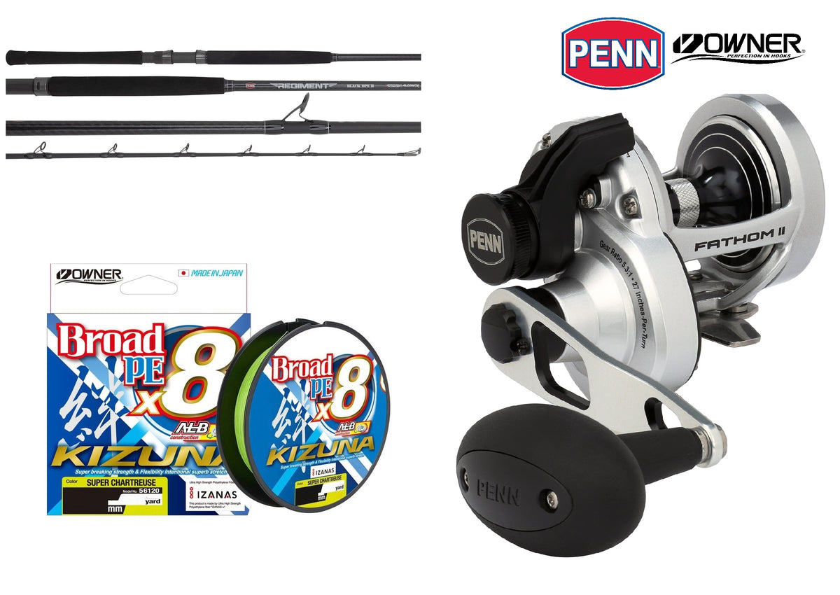 Penn Fathom Ultimate PE 2-4 Jigging Set Up Value Pack