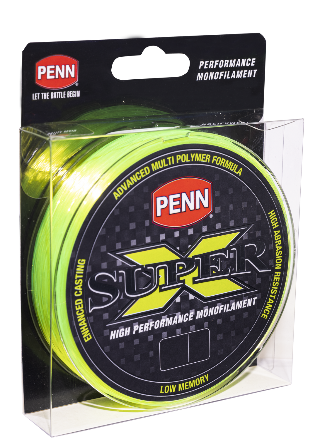 Penn Super X V2 Monofilament Fishing Line 300m Hi Vis Green Clearance