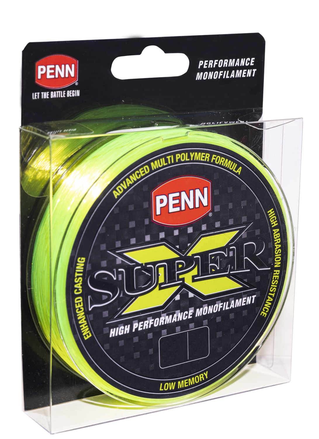 Penn Super X V2 Monofilament Fishing Line 600m Hi Vis Green