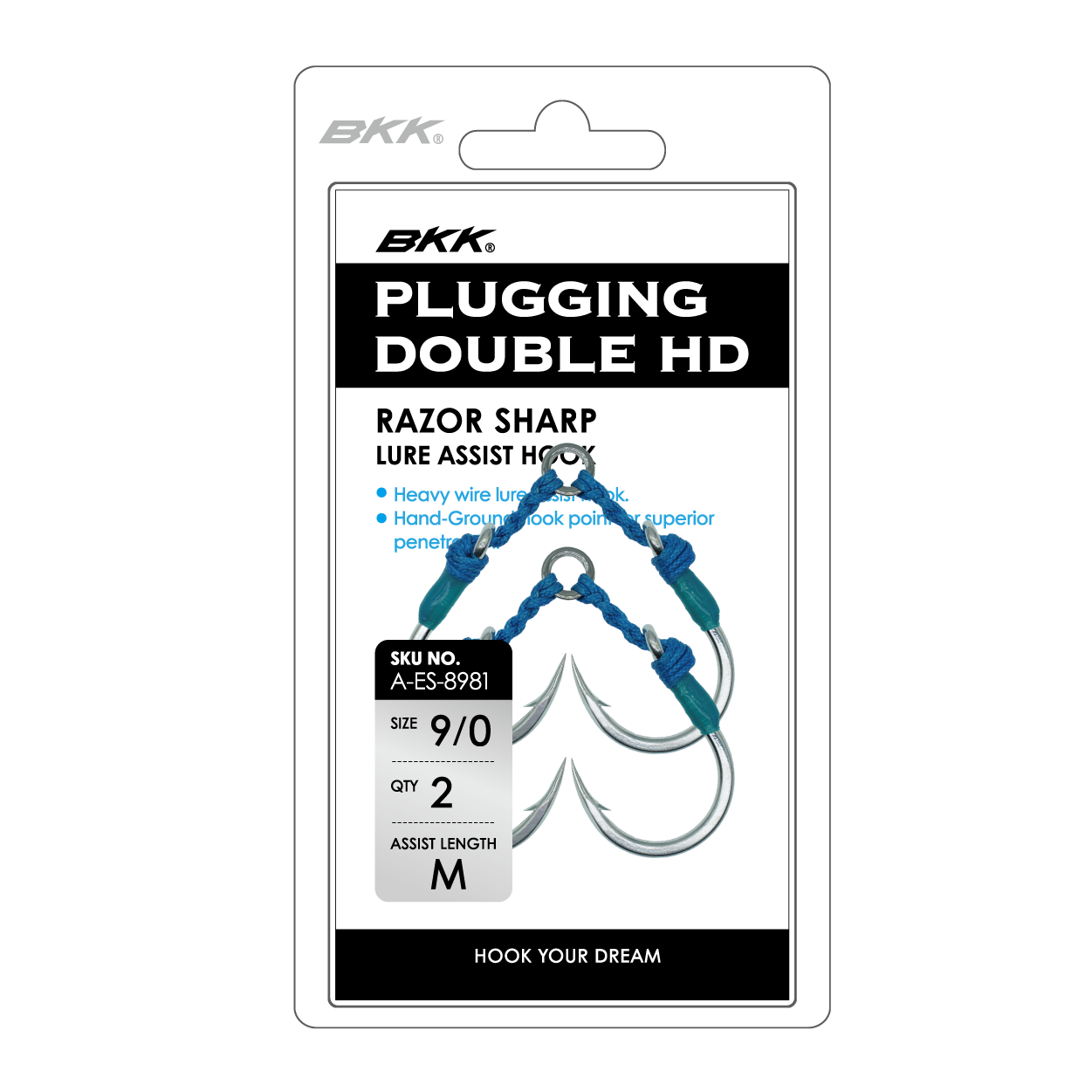 BKK Plugging Double HD Twin Assist Hook