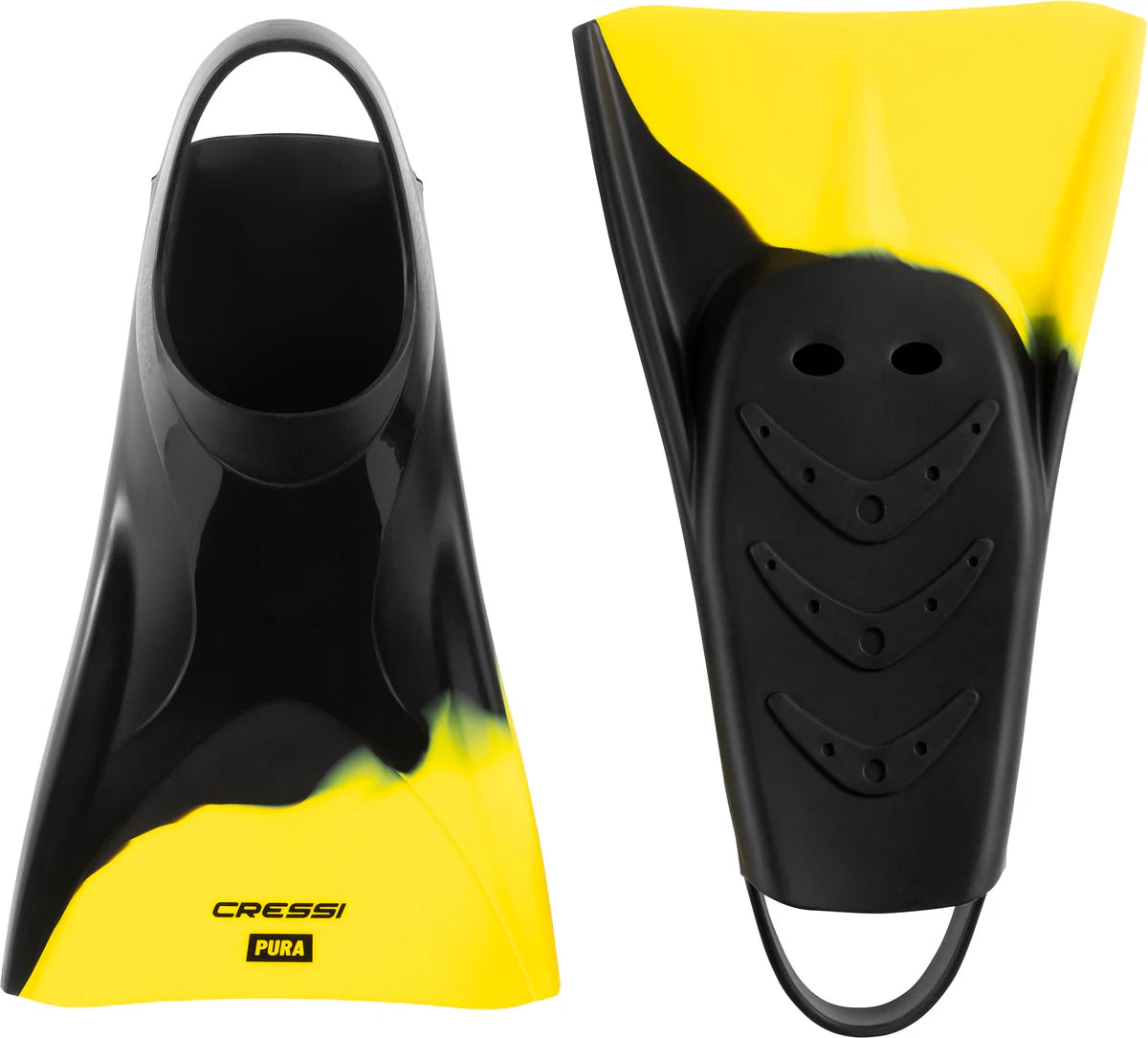Cressi Pura Swim Fins Black Yellow