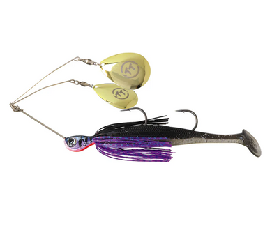 Tackle Tactics TT Tornado Plus Spinner Bait Lure Twin Spin Rigged 3/4oz