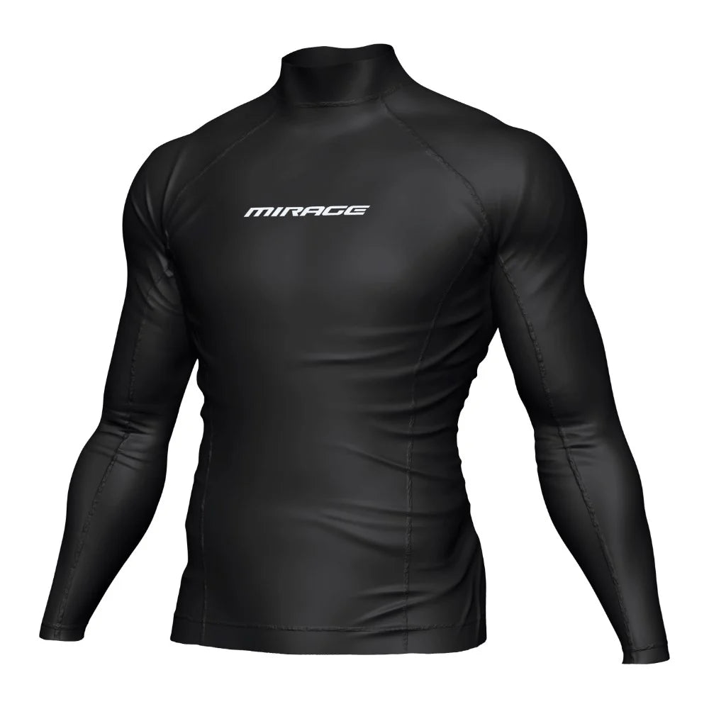 Mirage Rash Shirt Mens Long Sleeve Black