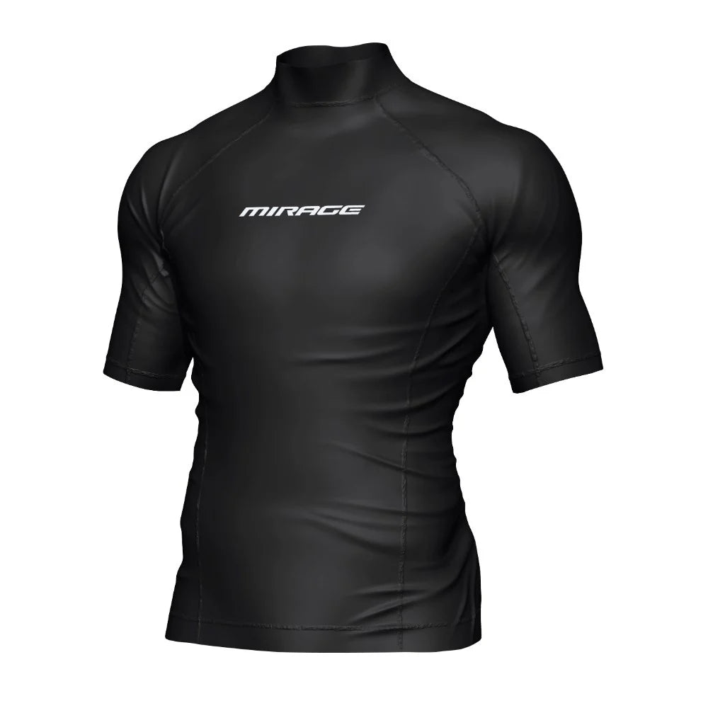 Mirage Rash Shirt Mens Short Sleeve Black