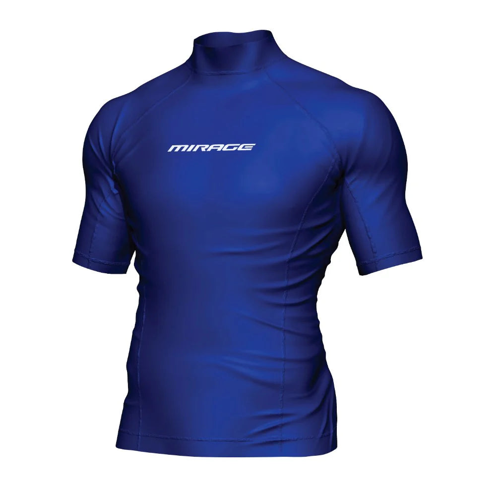 Mirage Rash Shirt Mens Short Sleeve Dark Blue
