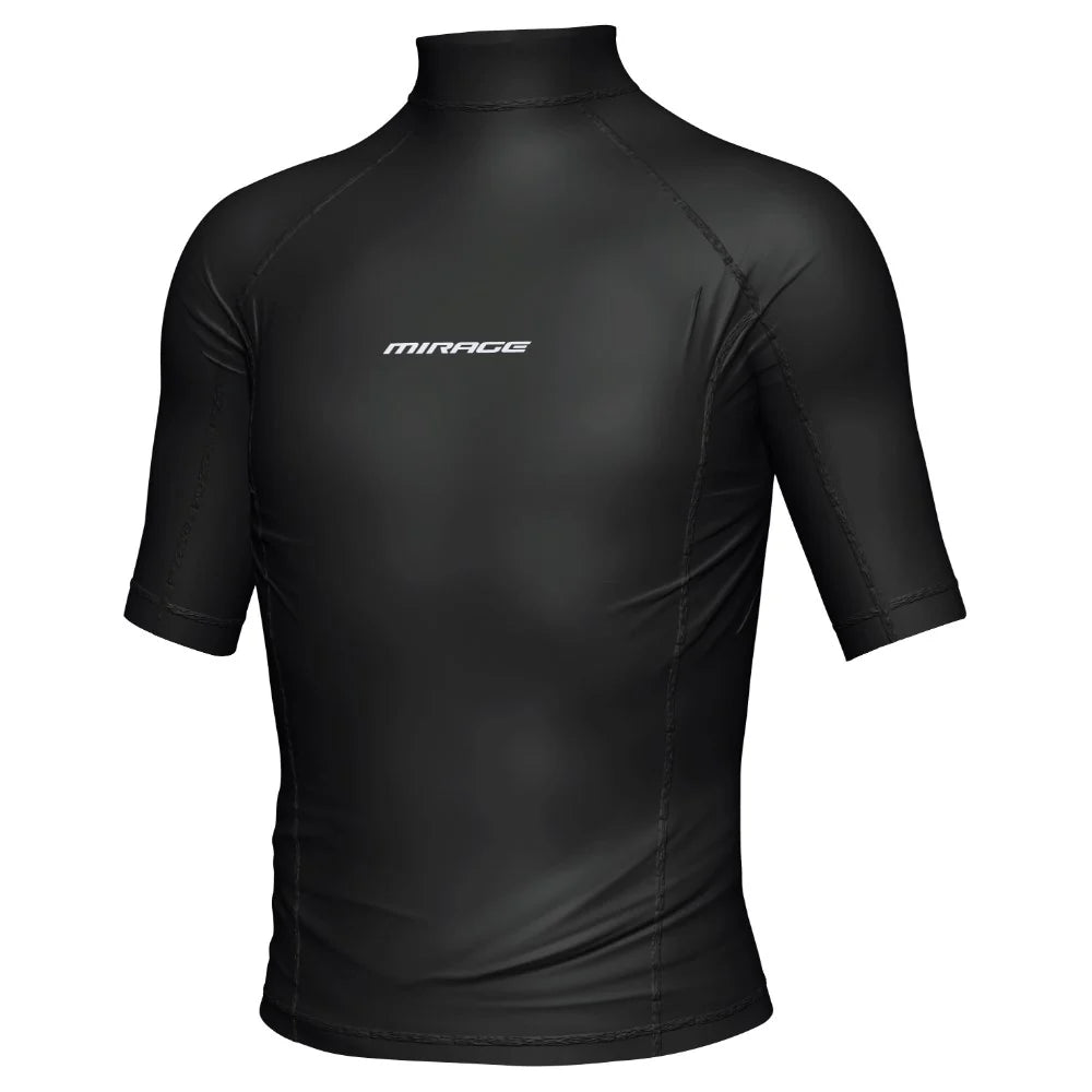 Mirage Rash Shirt Junior Kids Short Sleeve Black