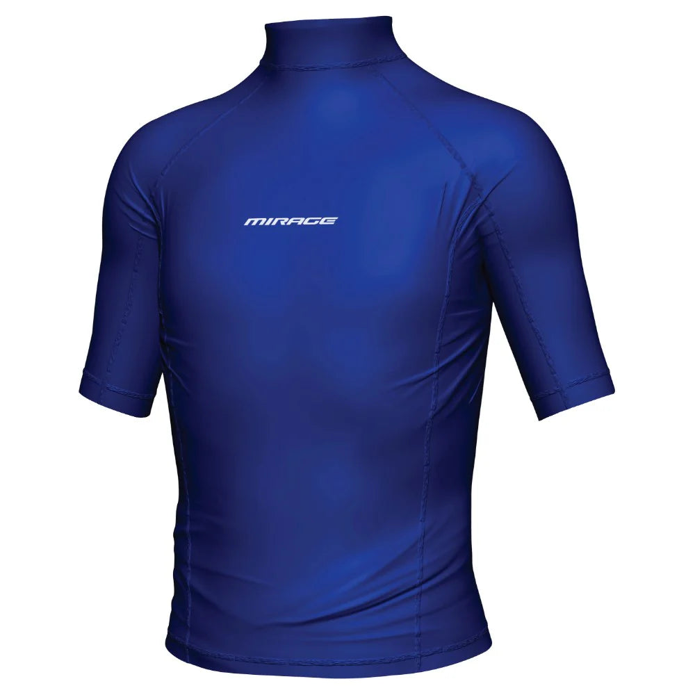 Mirage Rash Shirt Junior Kids Short Sleeve Dark Blue