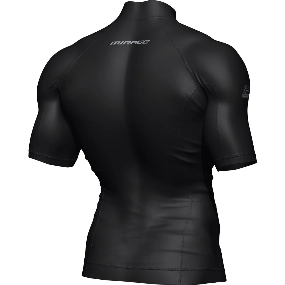 Mirage Mens Rash Vest Top Short Sleeve Black
