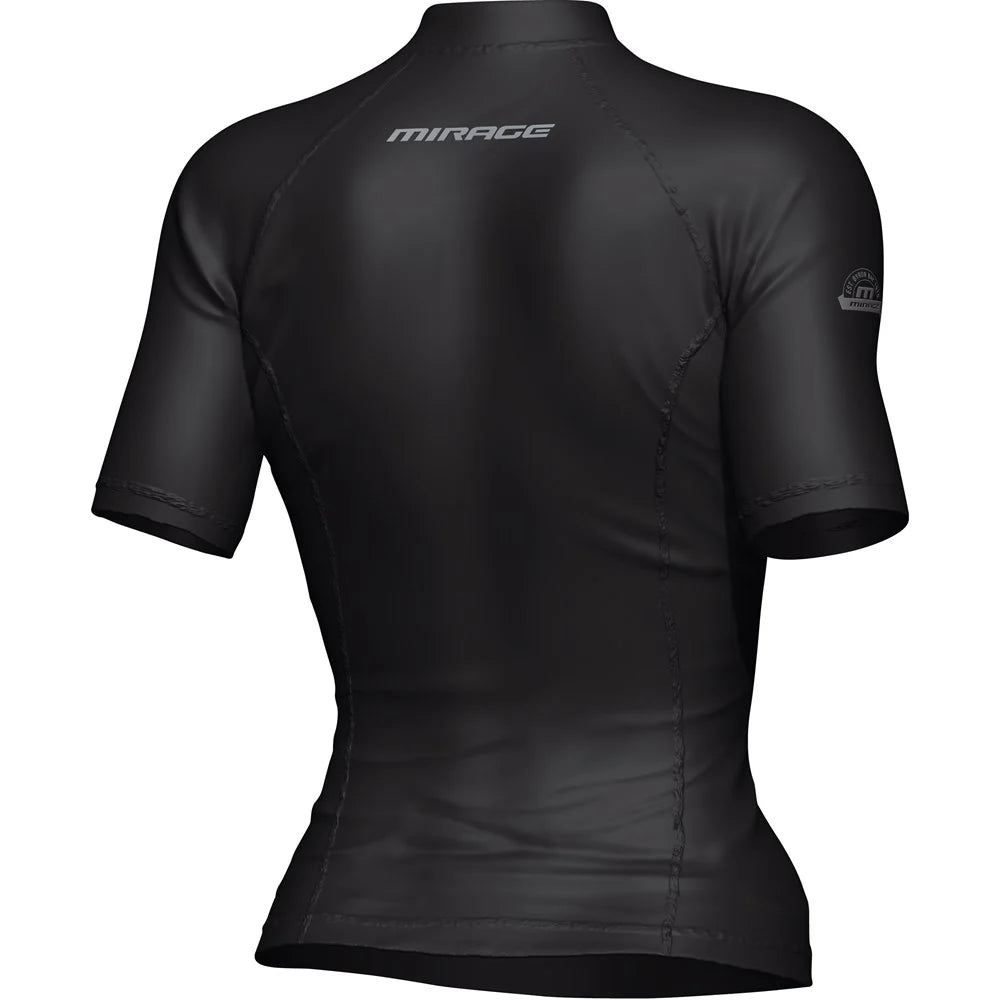 Mirage Womens Rash Vest Top Short Sleeve Black