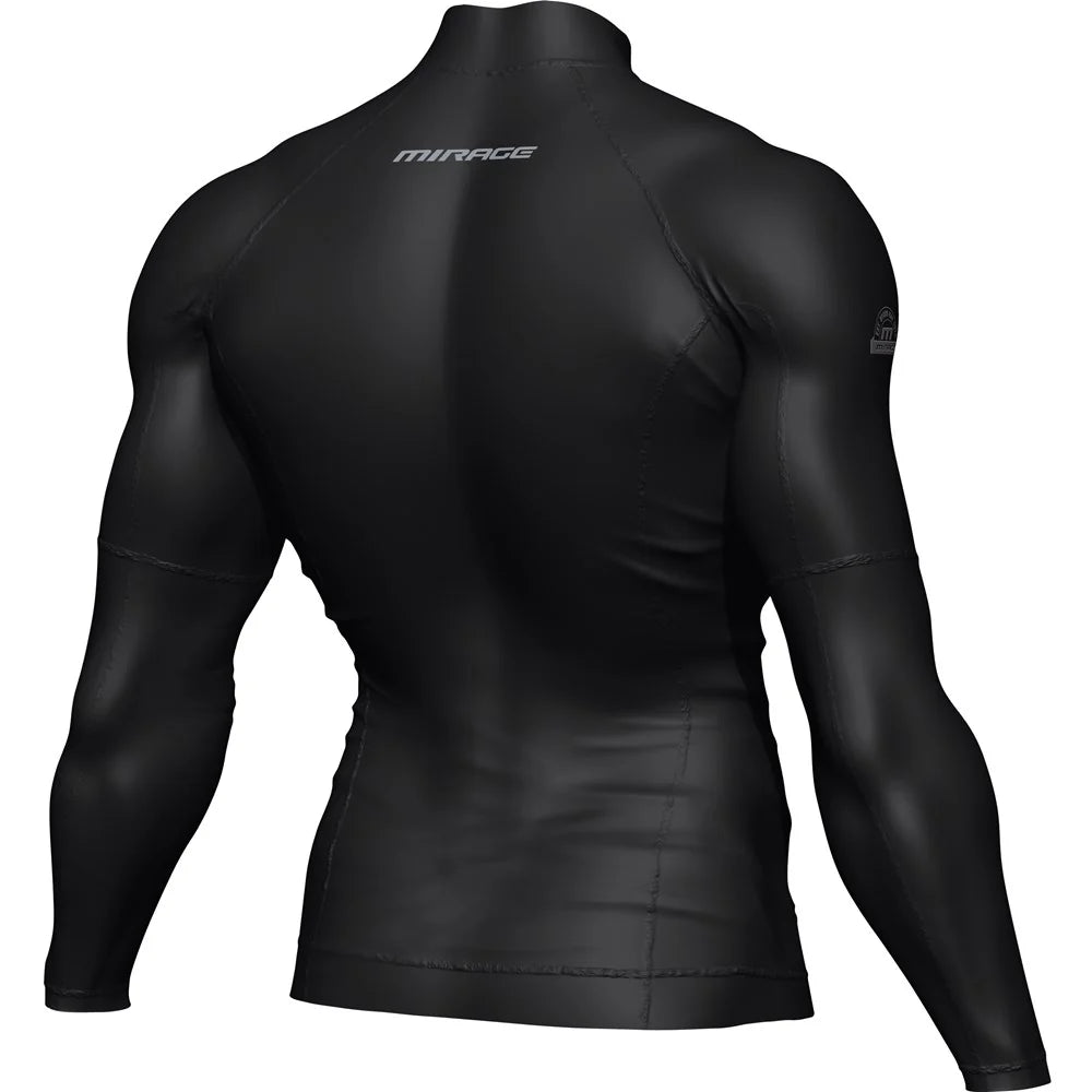 Mirage Mens Rash Vest Top Long Sleeve Black