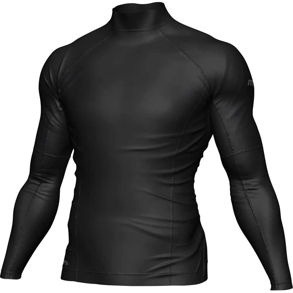 Mirage Mens Rash Vest Top Long Sleeve Black