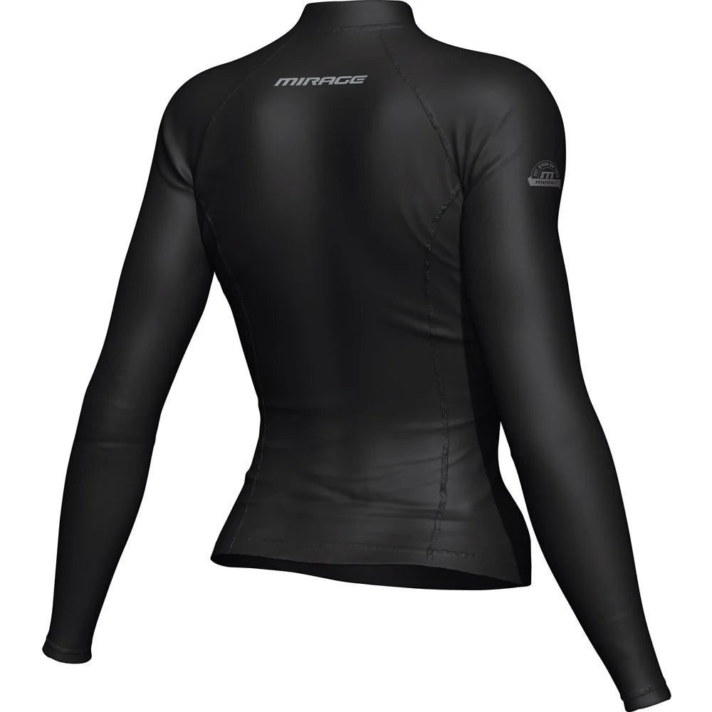 Mirage Womens Rash Vest Top Long Sleeve Black