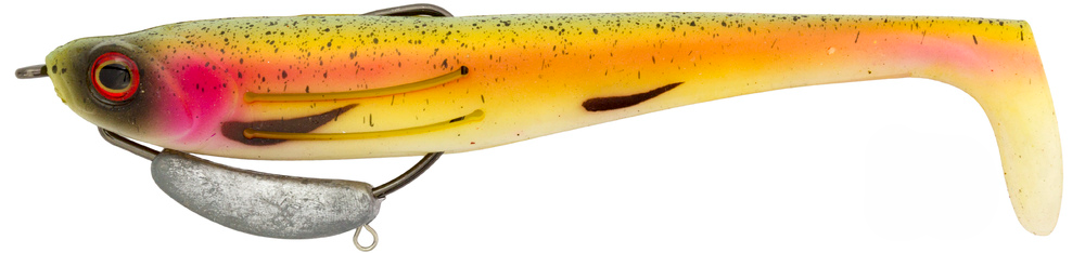 Zerek Flat Shad Pro 4.5 Inch Weedless Rigged Soft Plastic Lure