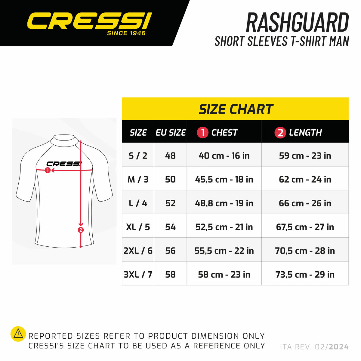 Cressi Rash Guard Short Sleeve Men's Dark Blue