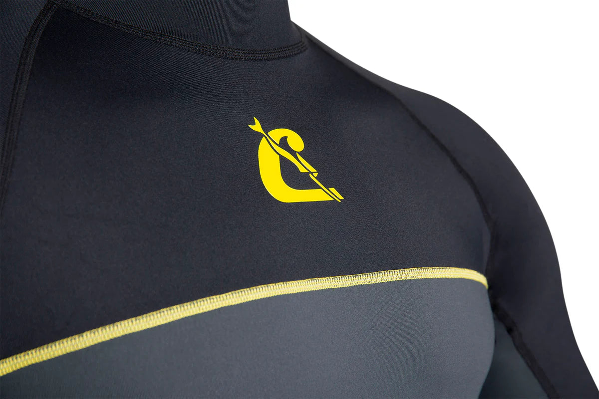 Cressi Shield Rash Guard Short Sleeve Mens Black Grey