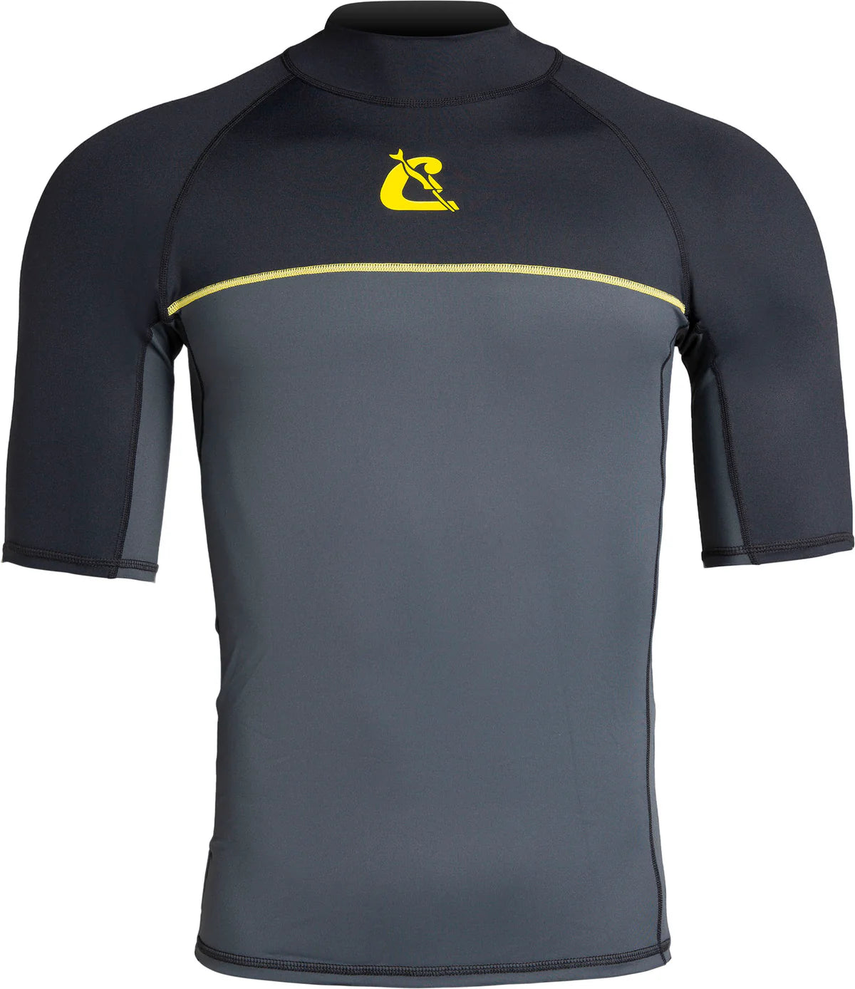 Cressi Shield Rash Guard Short Sleeve Mens Black Grey