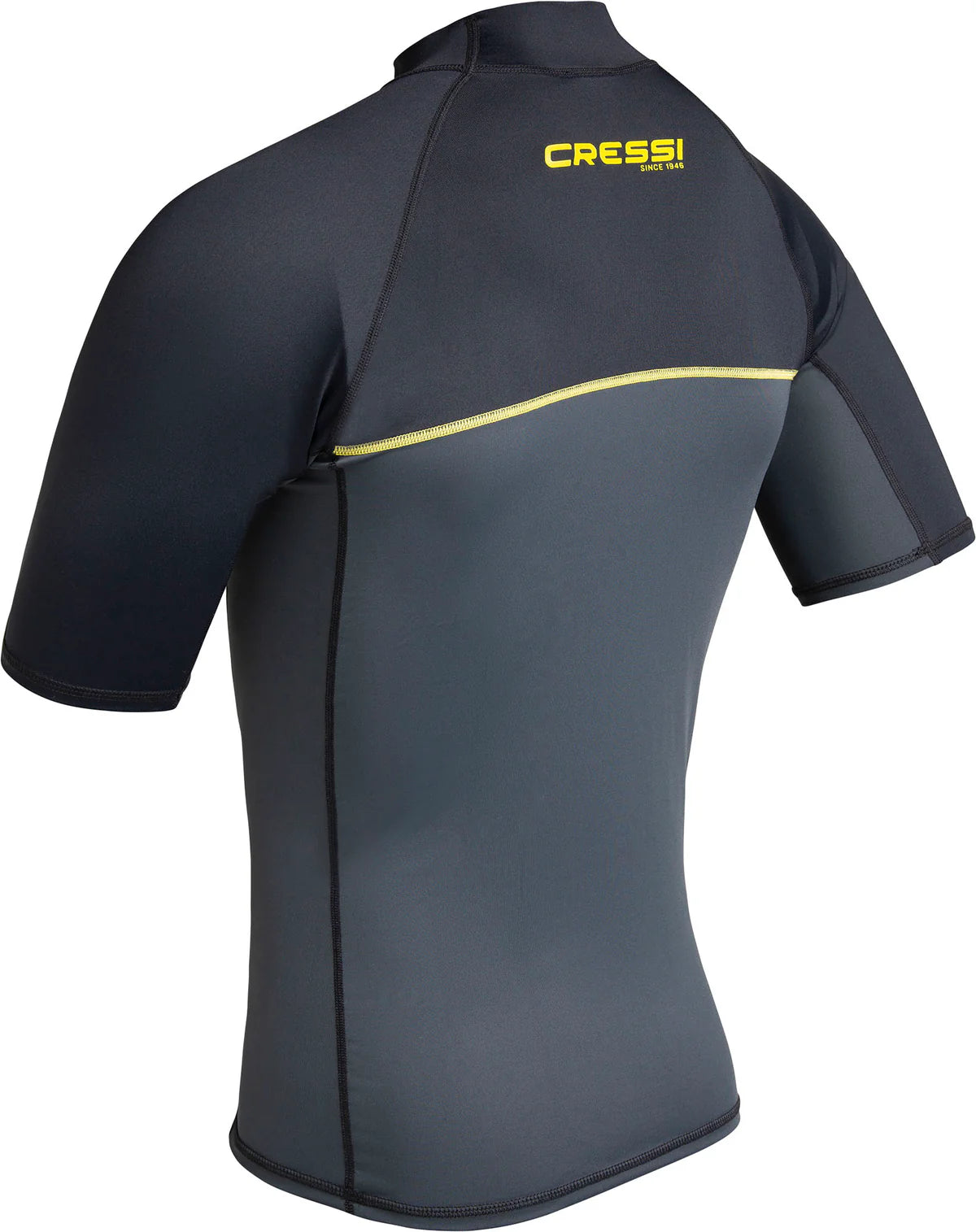 Cressi Shield Rash Guard Short Sleeve Mens Black Grey