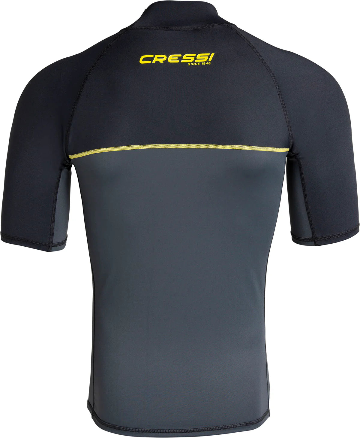 Cressi Shield Rash Guard Short Sleeve Mens Black Grey