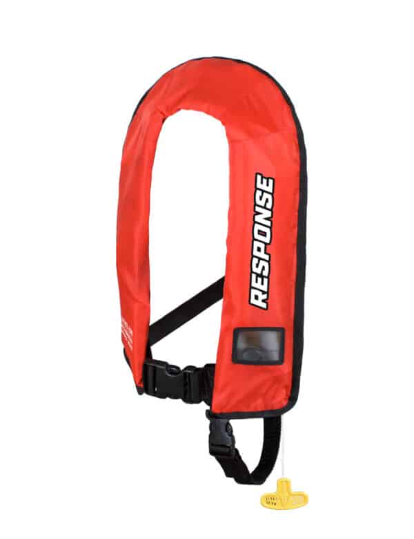Response Kids Auto Inflatable Life Jacket PFD Vest Red